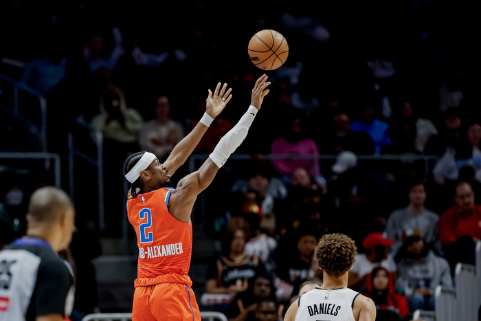 雷霆半场60-24大胜篮网 亚历山大砍16+5助引领进攻